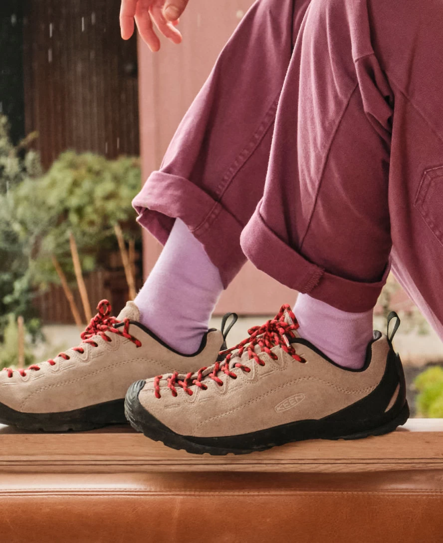 Keen Women's Jasper Suede Sneakers | Brindle/Tillandsia Purple - Image 7