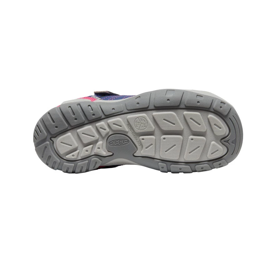 Keen Big Kids' Knotch Peak Sneaker | Blue Depths/Pink Peacock - Image 4