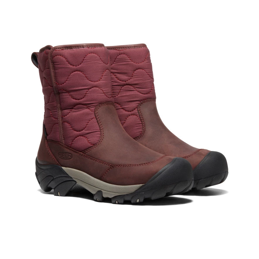 Keen Women's Betty Waterproof Pull-On Boot | Burgundy/Black - Image 2