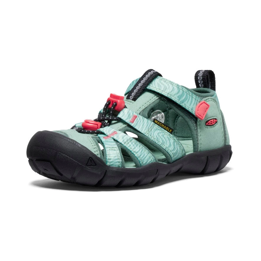 Keen Little Kids' Seacamp II CNX | Granite Green/Cayenne - Image 3
