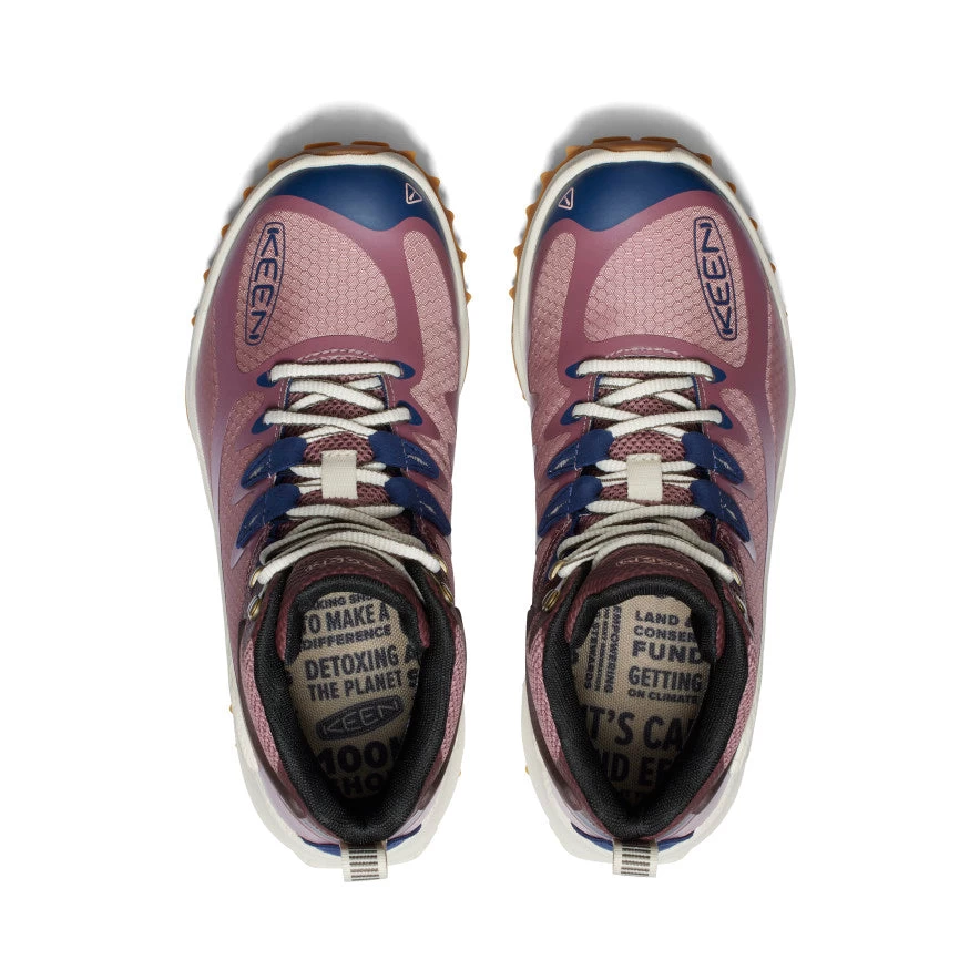 Keen Women's Zionic Waterproof Hiking Boot | Nostalgia Rose/Peach Parfait - Image 4