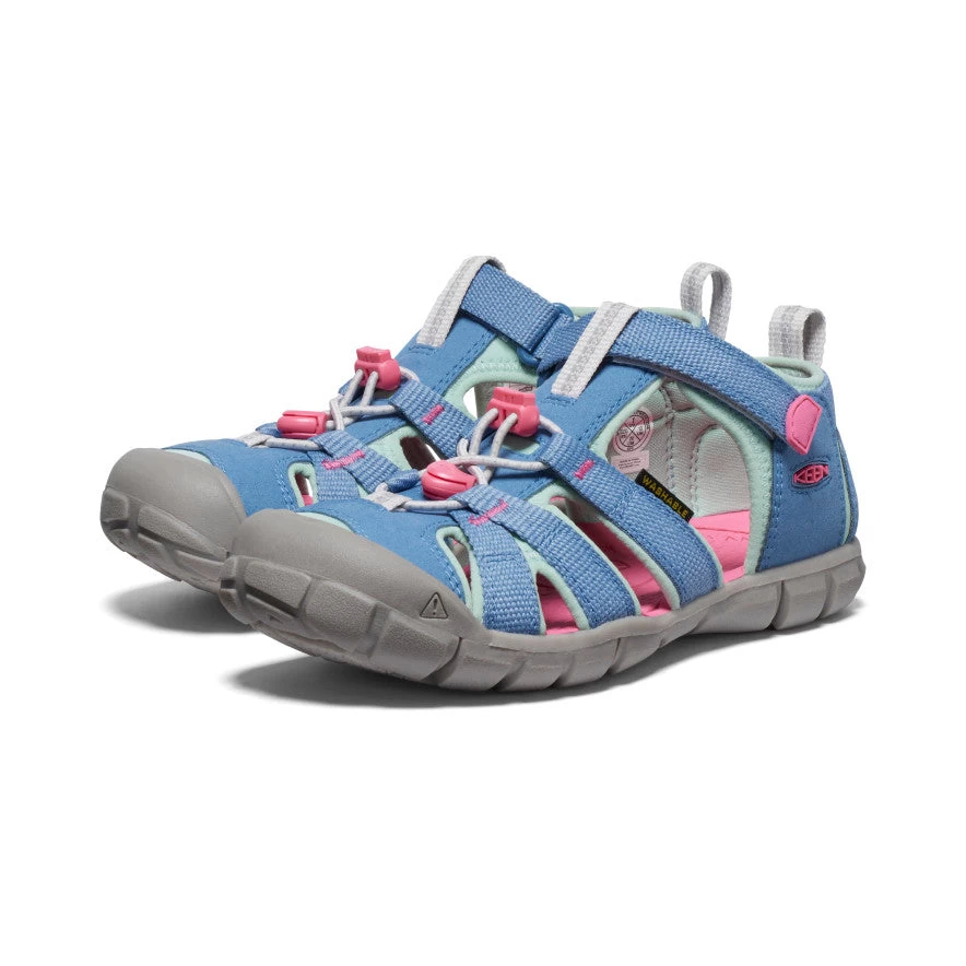 Keen Big Kids' Seacamp II CNX | Coronet Blue/Hot Pink - Image 2