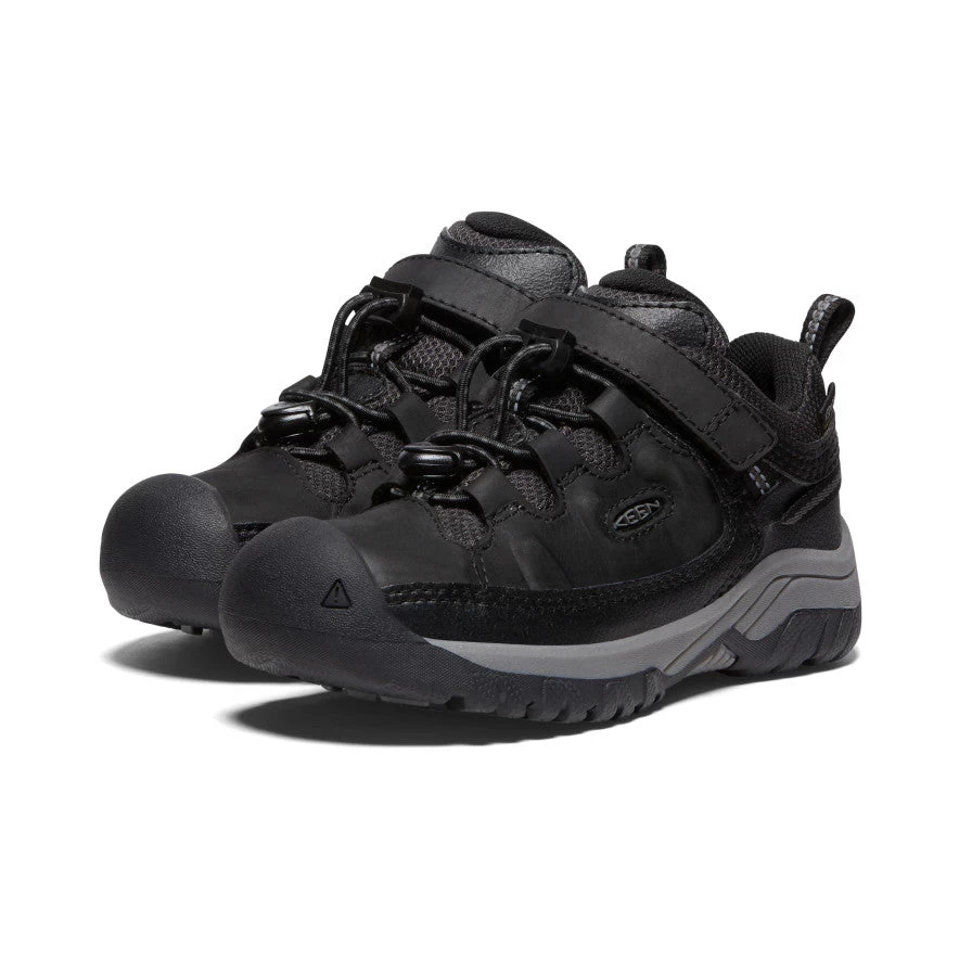 Keen Little Kids' Targhee Waterproof Shoe | Black/Steel Grey - Image 2