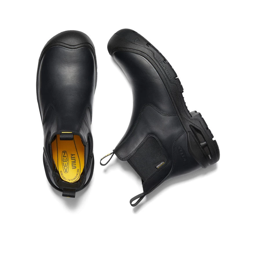 Keen Men's Juneau Romeo Waterproof Boot (Carbon-Fiber Toe) | Black/Black - Image 4