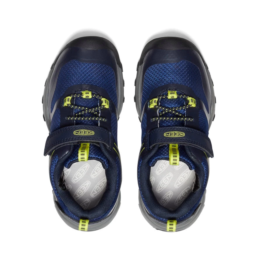 Keen Little Kids' Wanduro Waterproof Shoe | Sky Captain/Evening Primrose - Image 4