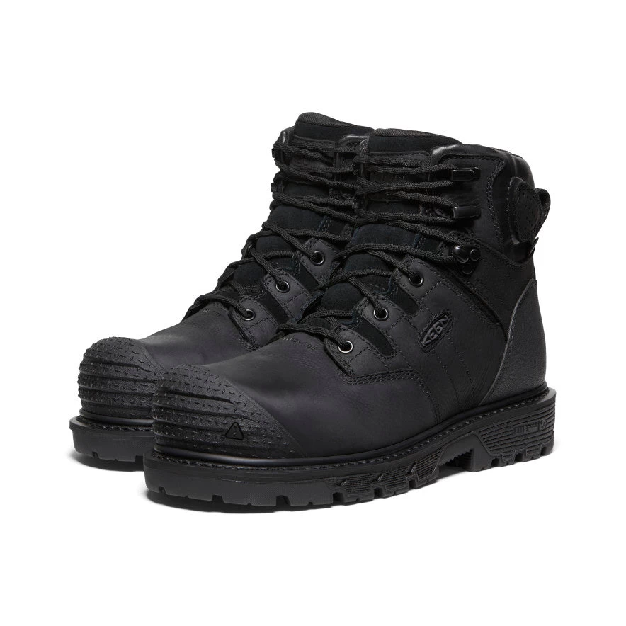 Keen Men's Camden 6" Waterproof Boot (Carbon-Fiber Toe) | Black/Black - Image 2