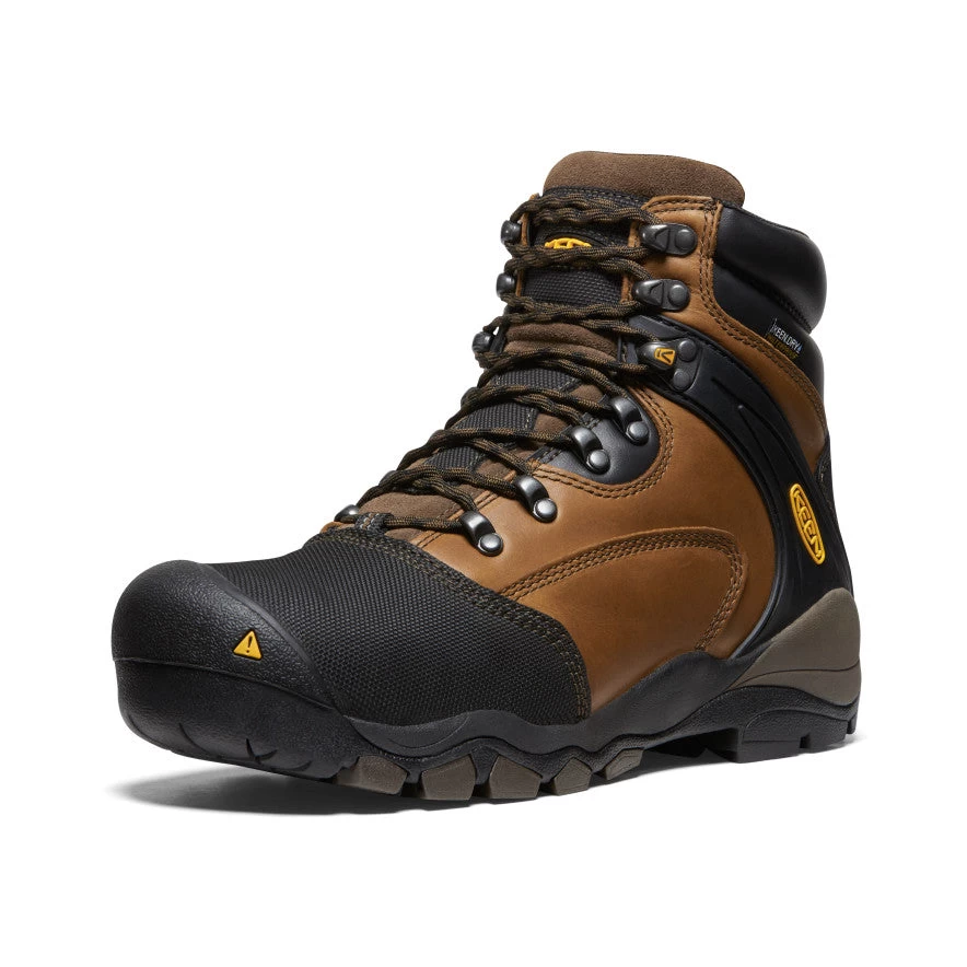 Keen Men's Louisville 6" MET Waterproof Boot (Steel Toe) | Slate Black - Image 3