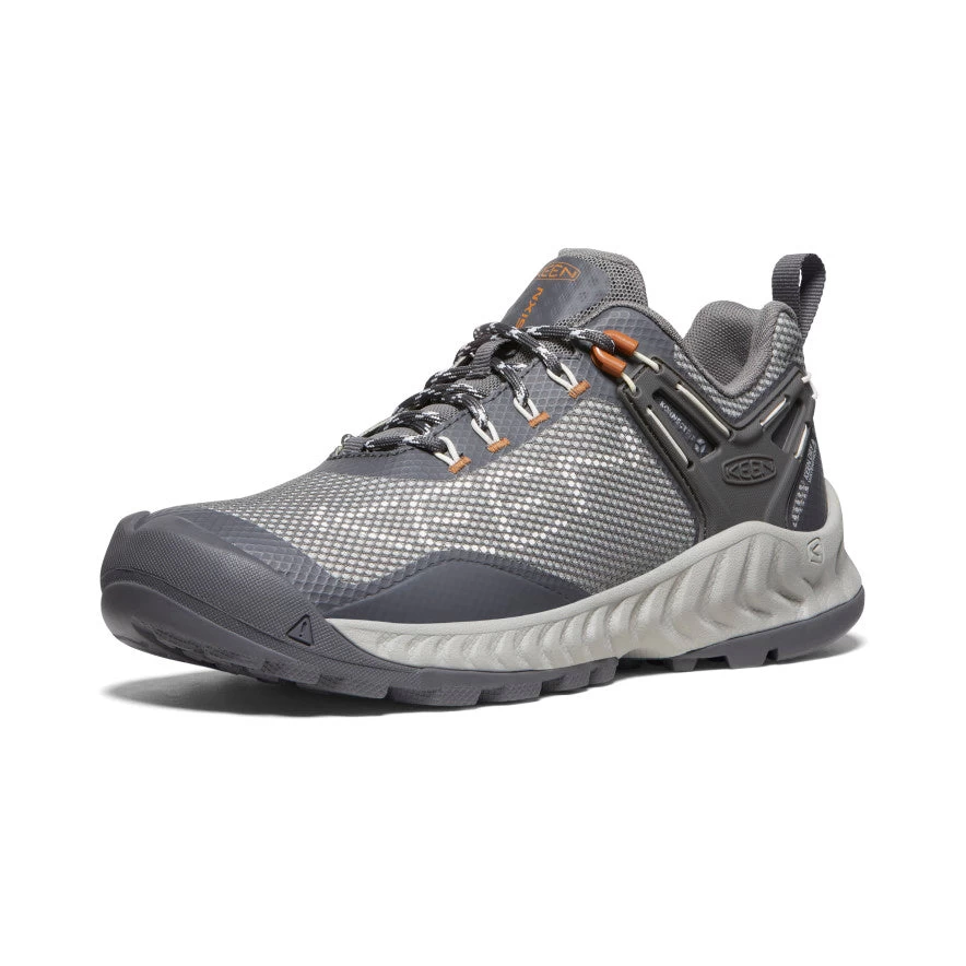 Women's NXIS EVO Waterproof Shoe | Steel Grey/KEEN Maple - Image 3