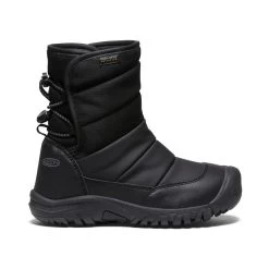 Keen Big Kids' Puffrider Waterproof Winter Boot | Black/Steel Grey