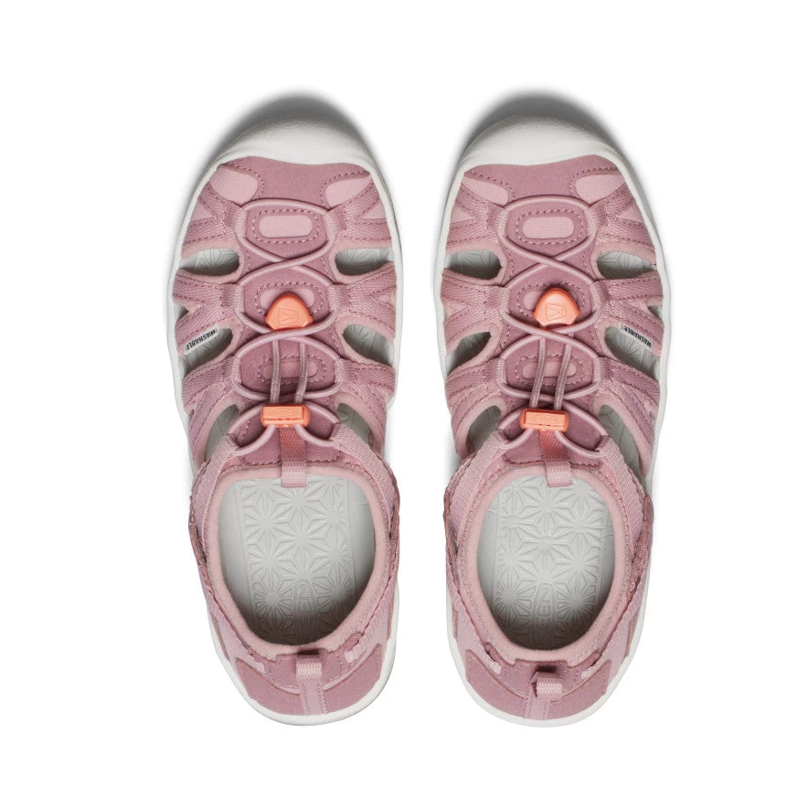Keen Big Kids' Moxie Sandal | Nostalgia Rose/Papaya Punch - Image 4