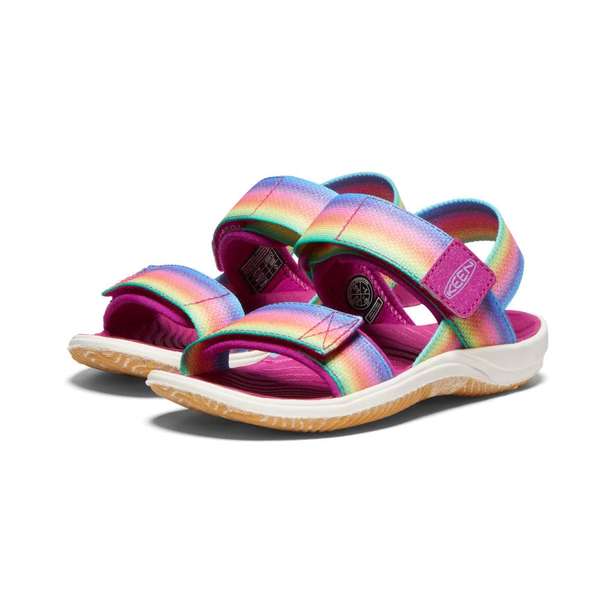 Keen Little Kids' Elle Backstrap | Rainbow/Festival Fuchsia - Image 2