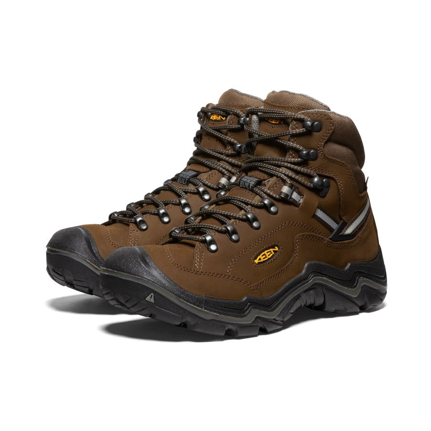 Keen Men's Durand II Waterproof Boot Wide | Cascade Brown/Gargoyle - Image 2