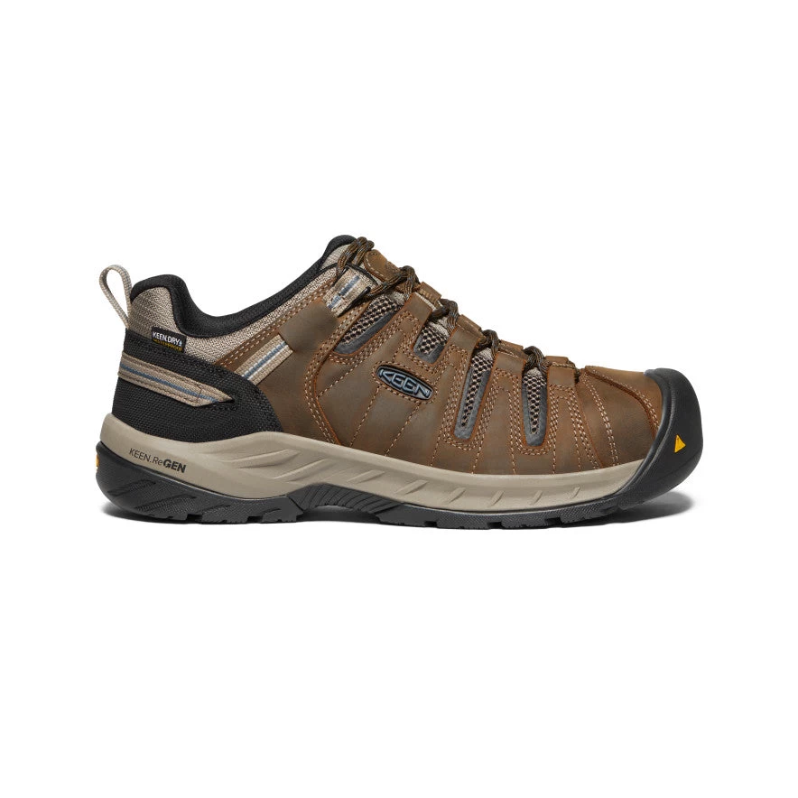Keen Men's Flint II Waterproof (Steel Toe) | Cascade Brown/Orion Blue