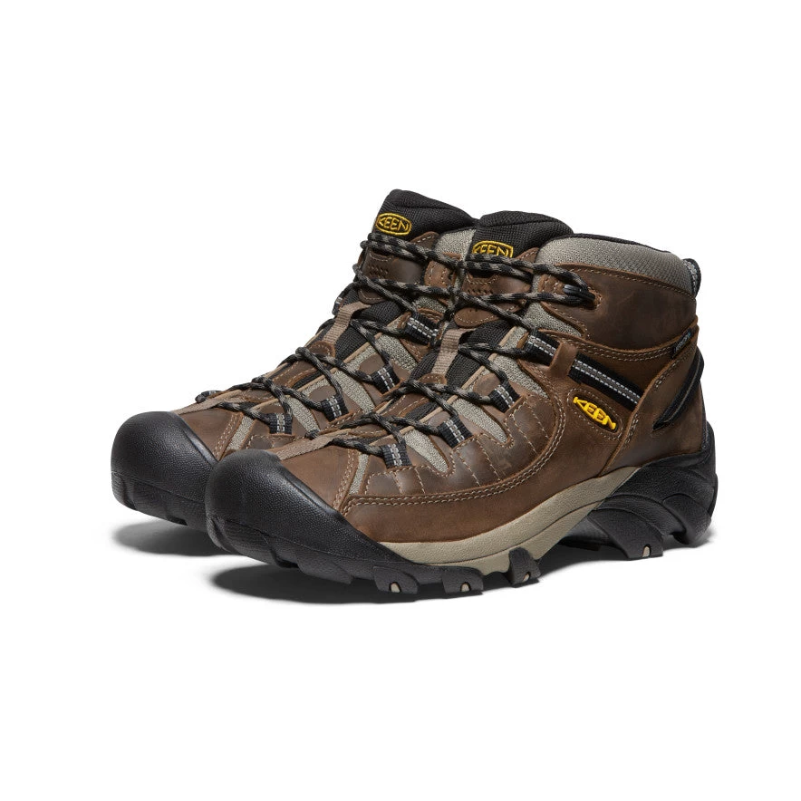 Keen Men's Targhee II Mid Waterproof Hiking Boots | Shitake/Brindle - Image 2