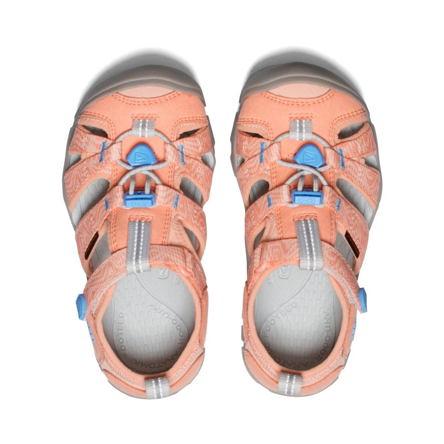 Keen Little Kids' Seacamp II CNX | Papaya Punch/Marina - Image 4