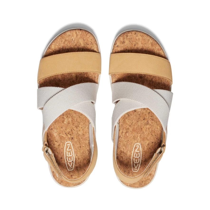 Keen Women's Elle Criss Cross Sandal | Birch/Curry - Image 4