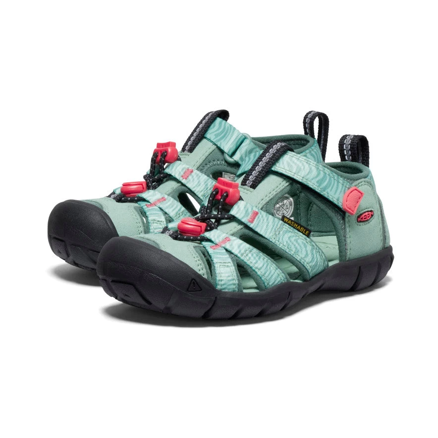 Keen Little Kids' Seacamp II CNX | Granite Green/Cayenne - Image 2