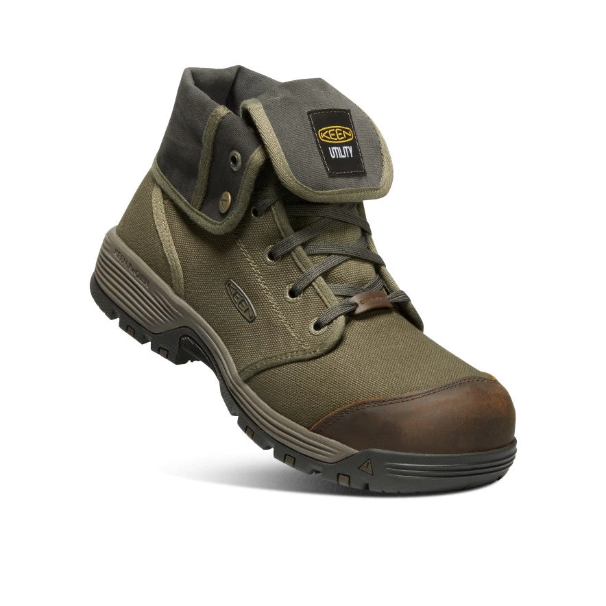 Keen Men's Roswell Mid (Carbon-Fiber Toe) | Military Olive/Black Olive - Image 3