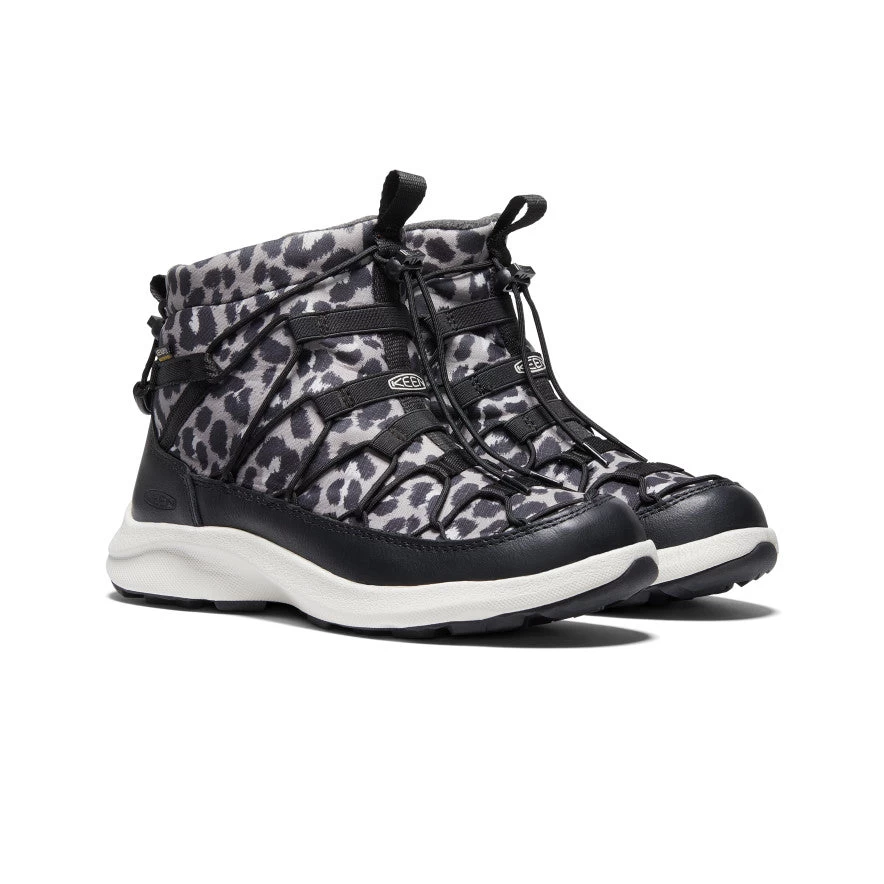Keen Women's UNEEK SNK II Waterproof Chukka | Animal Print/Silver Birch - Image 2
