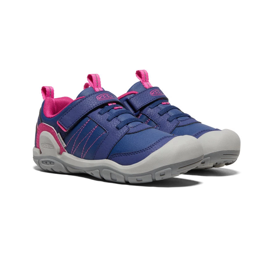 Keen Big Kids' Knotch Peak Sneaker | Blue Depths/Pink Peacock - Image 2
