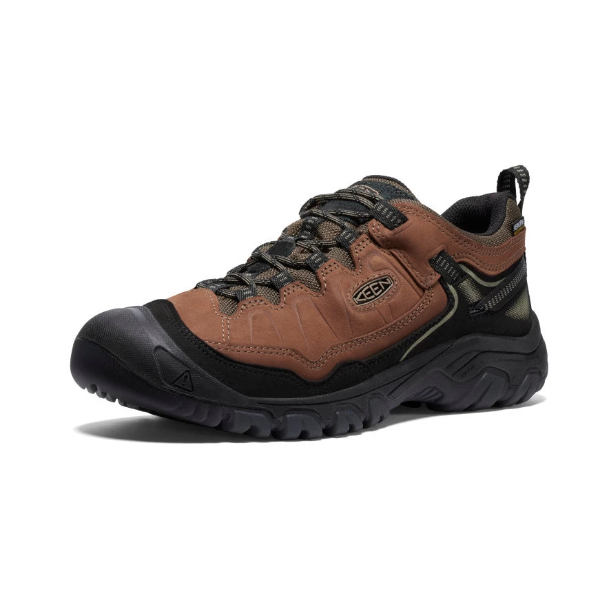 Keen Men's Targhee IV Wide Waterproof Hiking Shoe | Bison/Black - Image 3