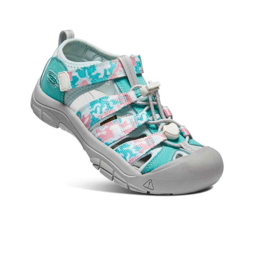 Keen Big Kids' Newport H2 | Camo/Pink Icing - Image 3