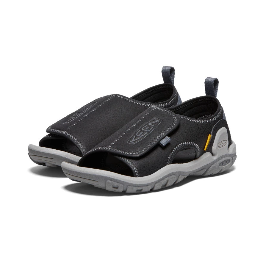 Keen Big Kids' Knotch River Open-Toe | Black/Steel Grey - Image 2
