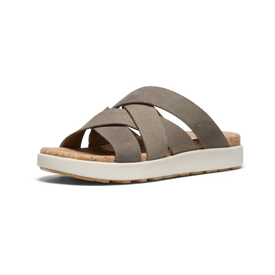 Keen Women's Elle Mixed Slide | Brindle/Birch - Image 3