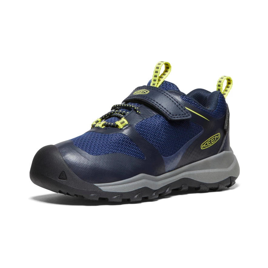 Keen Little Kids' Wanduro Waterproof Shoe | Sky Captain/Evening Primrose - Image 3