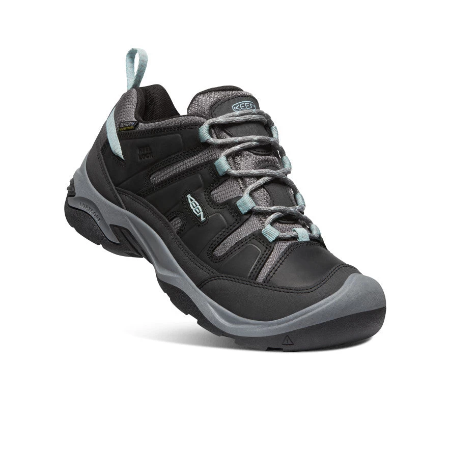 Keen Women's Circadia Waterproof Shoe | Black/Cloud Blue - Image 3