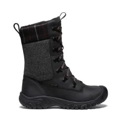 Keen Women's Greta Tall Waterproof Boot | Black/Black Plaid