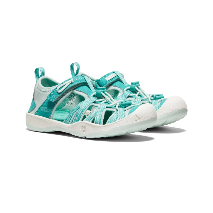 Keen Little Kids' Moxie Sandal | Waterfall/Blue Glass - Image 2