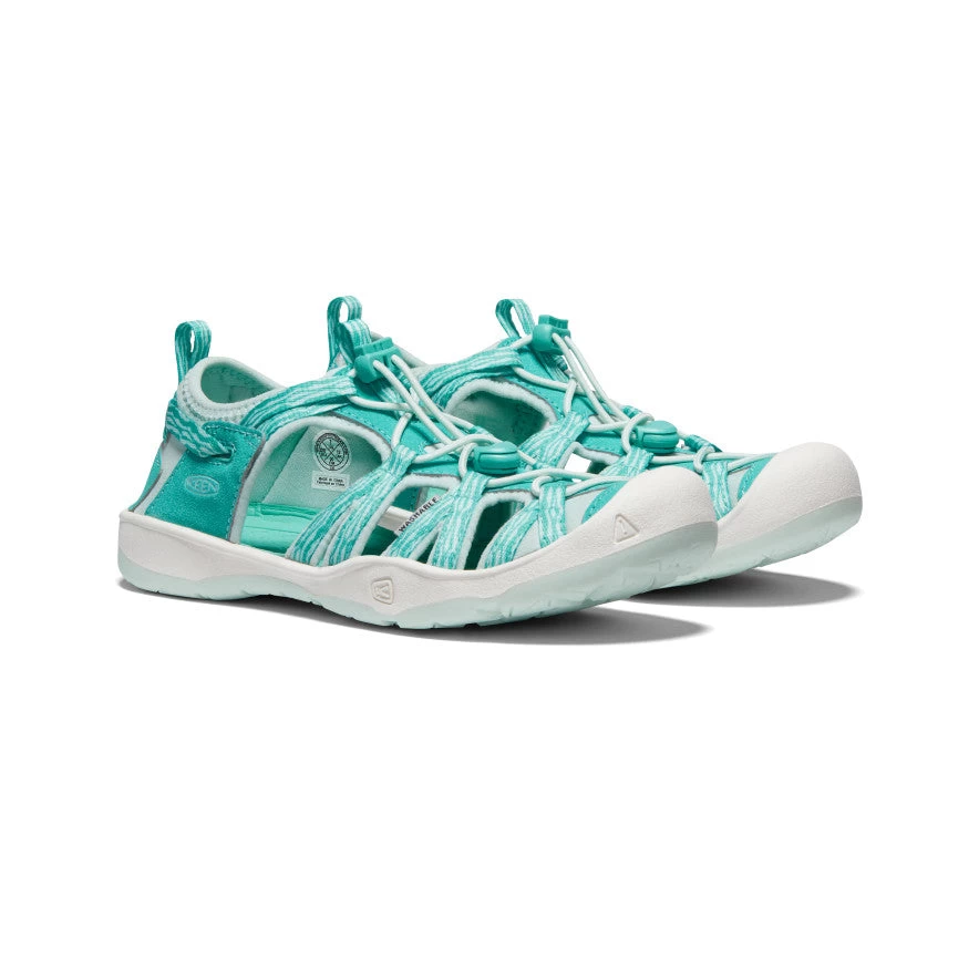 Keen Big Kids' Moxie Sandal | Waterfall/Blue Glass - Image 2