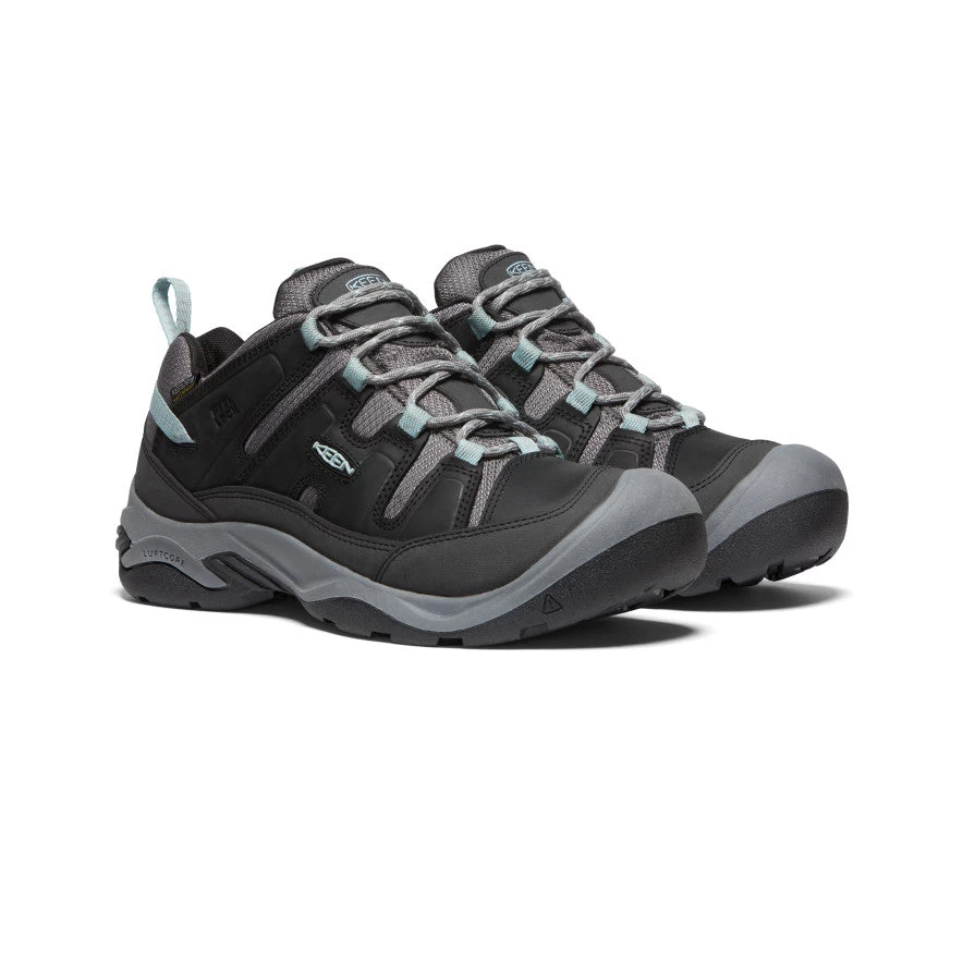 Keen Women's Circadia Waterproof Shoe | Black/Cloud Blue - Image 2
