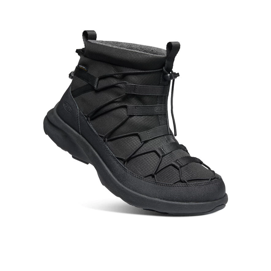 Keen Men's UNEEK SNK Waterproof Chukka | Triple Black/Black - Image 3