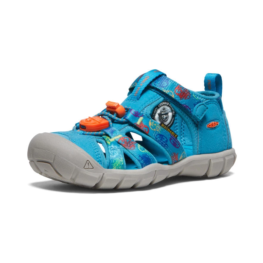 Keen Little Kids' Seacamp II CNX X Smokey Bear | Smokey Bear/Fjord Blue - Image 3