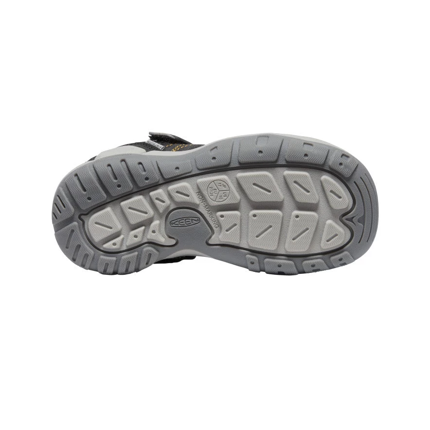 Little Kids' Knotch Peak Sneaker | Black/KEEN Yellow - Image 4